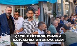 Çaykur Rizespor, esnafla kahvaltıda bir araya geldi
