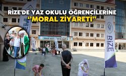 Rize'de Yaz Okulu Öğrencilerine Moral Ziyareti
