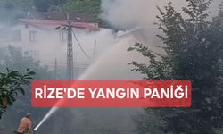 Rize Kömürcüler Köyü’nde Yangın Paniği!