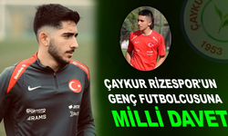 Çaykur Rizespor'un Genç Futbolcusuna Milli Davet