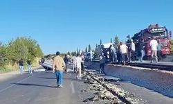 Çarpışan otomobillerden biri takla attı: 2 yaralı