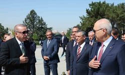 Cumhurbaşkanı Erdoğan Başkanlığındaki Devlet Erkanı, Anıtkabir’i Ziyaret Etti