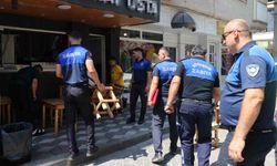Turgutlu Zabıtasından kaldırım işgali denetimi