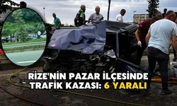 Rize'nin Pazar İlçesinde Trafik Kazası: 6 Yaralı