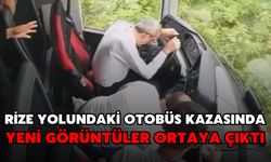 Rize Yolundaki Otobüs Kazasında Yeni Görüntüler Ortaya Çıktı