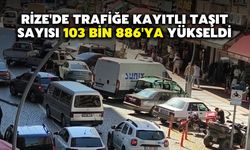 Rize'de Trafiğe Kayıtlı Taşıt Sayısı 103 Bin 886'ya Yükseldi