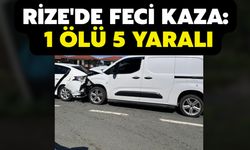 Rize'de Feci Kaza: 1 Ölü 5 Yaralı