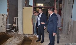 Riskli Okul Binasında Güçlendirme Çalışmaları Devam Ediyor