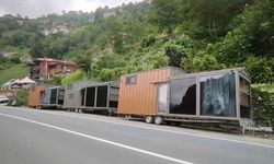 Rize’deki selin ardından Fırtına Deresi’nin kıyısındaki tiny hause ve bungalovlar kaldırılıyor
