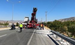 Tır evin bahçesine uçtu: Faciadan dönüldü
