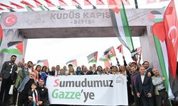 Trabzon Gazze için yürüdü, binlerce kişi tek yürek oldu