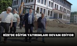 Rize’de Eğitim Yatırımları Devam Ediyor