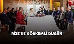Rize’de Görkemli Düğün