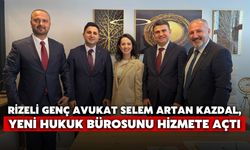 Rizeli Genç Avukat Selem Artan Kazdal, Yeni Hukuk Bürosunu Hizmete Açtı