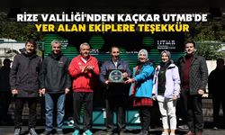 Rize Valiliği'nden Kaçkar UTMB'de Yer Alan Ekiplere Teşekkür