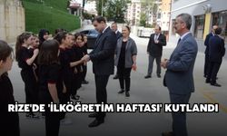 Rize'de 'İlköğretim Haftası' Kutlandı