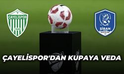 Çayelispor'dan Kupaya Veda