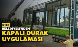 Rize Belediyesi'nden Kapalı Durak Uygulaması