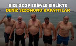 Rize'de 29 Ekim'le Birlikte Deniz Sezonunu Kapattılar