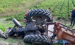 Balıkesir'de Traktör Devrildi: 1 Yaralı