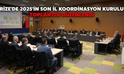 Rize'de 2025'in Son İl Koordinasyon Kurulu Toplantısı Düzenlendi