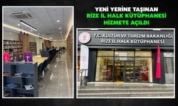 Yeni Yerine Taşınan Rize İl Halk Kütüphanesi Hizmete Açıldı