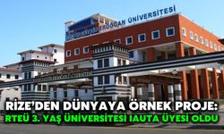 Rize’den Dünyaya Örnek Proje: RTEÜ 3. Yaş Üniversitesi IAUTA Üyesi Oldu