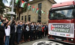 Kardeşlik Tırları Trabzon’dan Gazze’ye Dualarla Yola Çıktı
