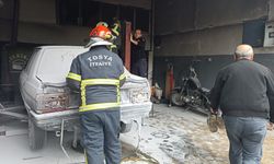 Tamirhanede Otomobil Alev Aldı: 2 Yaralı