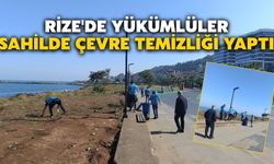 Rize'de Yükümlüler, Sahilde Çevre Temizliği Yaptı