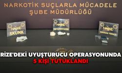 Rize'deki Uyuşturucu Operasyonunda 5 Kişi Tutuklandı