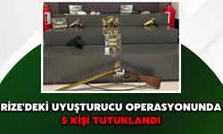 Rize'deki Uyuşturucu Operasyonunda 5 Kişi Tutuklandı