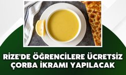 Rize'de Öğrencilere Ücretsiz Çorba İkramı Yapılacak
