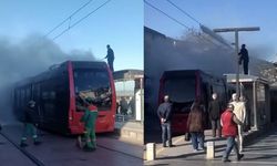 Bursa'da İpek Böceği Tramvayında Yangın Paniği