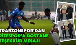 Trabzonspor’dan Rizespor’a Dostane Teşekkür Mesajı
