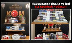 Rize'de Kaçak Sigara ve İçki Ele Geçirildi: 7 Gözaltı