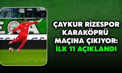Çakur Rizespor, Karaköprü Maçına Çıkıyor: İlk 11 Açıklandı