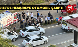 Rize’de Hemşireye Otomobil Çarptı
