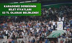 Karadeniz Derbisinin Bilet Fiyatları 53 TL Olarak Belirlendi