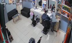 Berber Dükkanına Silahlı Saldırı: O Anlar Kamerada
