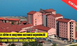 31 KISIM TIBBİ SARF MALZEME ALIMI