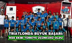 Triatlonda Büyük Başarı: Rize Ekibi Türkiye Üçüncüsü Oldu