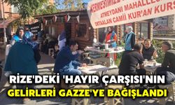 Rize'deki 'Hayır Çarşısı'nın gelirleri Gazze'ye Bağışlandı
