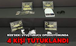 Rize'deki Uyuşturucu Operasyonunda 4 Kişi Tutuklandı