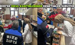 Rize’de Okul Kantinlerinde Denetimler Sürüyor