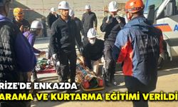 Rize'de Enkazda Arama ve Kurtarma Eğitimi Verildi