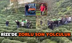 Rize'de Zorlu Son Yolculuk