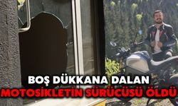 Boş Dükkana Dalan Motosikletin Sürücüsü Öldü