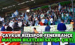 Çaykur Rizespor-Fenerbahçe Maçının Biletleri Satışa Çıktı