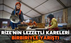 Rize'nin Lezzetli Kareleri Birbiriyle Yarıştı